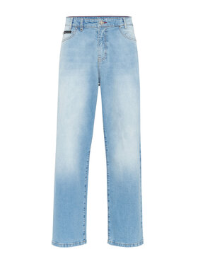 PHILIPP PLEIN PHILIPP PLEIN Jeansy 25901 Modrá Loose Fit