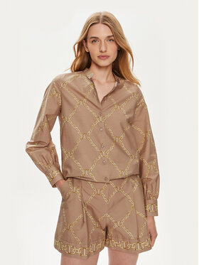 TWINSET TWINSET Cămașă 241TP2730 Bej Straight Fit