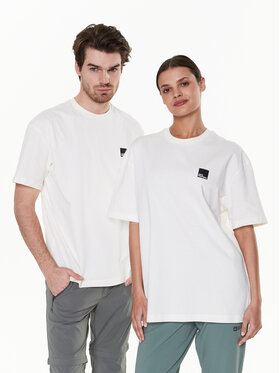 Jack Wolfskin Jack Wolfskin T-shirt Unisex Eschenheimer 1809091 Bež Regular Fit