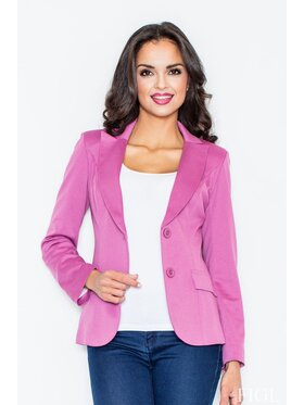 FIGL FIGL Marynarka M085 Różowy Slim Fit