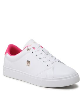 Tommy Hilfiger Tommy Hilfiger Laisvalaikio batai Elevated Essential Court Sneaker FW0FW07377 Balta