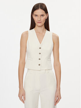 Maryley Maryley Vestă de costum 24EB128/43VA Bej Regular Fit