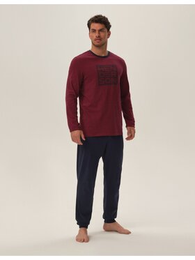 Henderson Henderson Piżama 41909 Czerwony Regular Fit