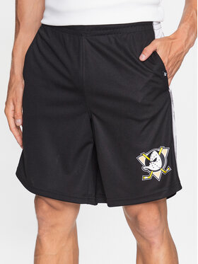 47 Brand 47 Brand Sportovní kraťasy NHL Anaheim Ducks Imprint 47 GRAFTON Shorts HH025PEMIGS544493JK Černá Regular Fit