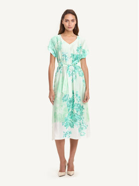 KMX KMX Sukienka letnia 924320022 Zielony Flare Fit