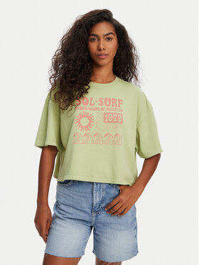 Billabong Billabong T-krekls Sol Surf EBJZT00428 Zaļš Oversize