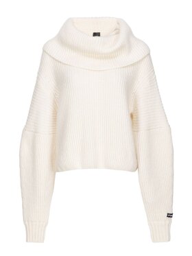 PINKO Pinko Sweter PINKO SPHYNX MAGLIA COSTA MISTO MOHAIR - 104493-A282 Biały Regular Fit