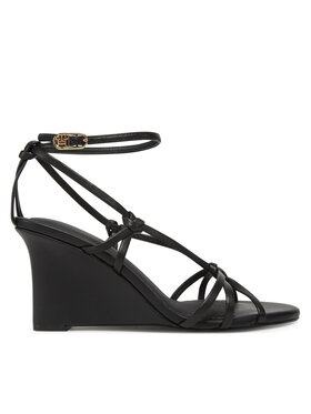 Tommy Hilfiger Tommy Hilfiger Sandale Metal Leather Knots Wedge Sandal FW0FW08801 Auriu