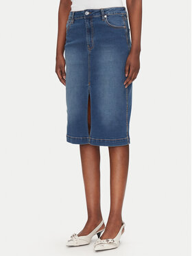 Silvian Heach Silvian Heach Farmer szoknya Quofoy GPP25403LO Sötétkék Regular Fit