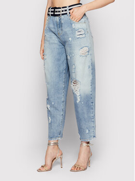 PINKO Pinko Jeansy Ester 1J10VV Y84T Niebieski Egg Fit