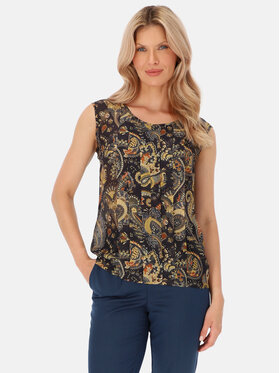 Potis & Verso Potis & Verso Bluzka Franka Granatowy Regular Fit