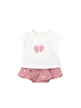 Mayoral Mayoral Completo T-shirt e gonna 1853 Rosa Regular Fit