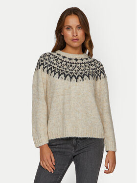 Vila Vila Maglione Ejla 14098853 Beige Regular Fit