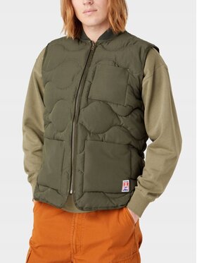 Wrangler Wrangler Kamizelka CASEY JONES QUILTED Zielony Regular Fit