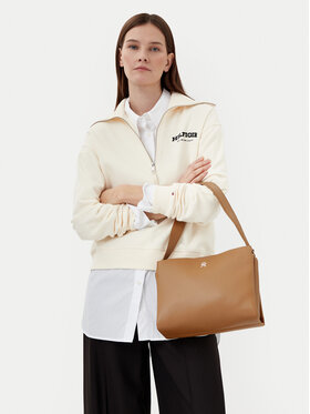 Tommy Hilfiger Tommy Hilfiger Torbica Th Legacy Med Satchel AW0AW17173 Smeđa
