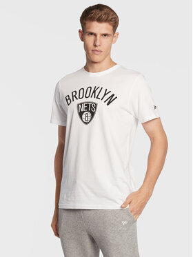 New Era New Era T-Shirt Brooklyn Nets 11530756 Biały Regular Fit