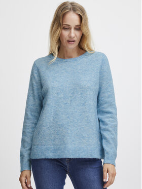 Fransa Fransa Sweter 20612833 Niebieski Regular Fit