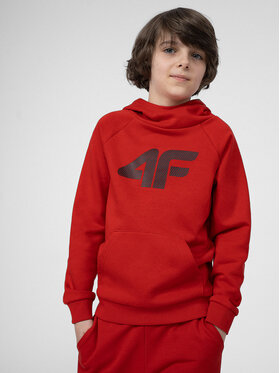 4F 4F Felpa 4FJSS23TSWSM220 Rosso Regular Fit