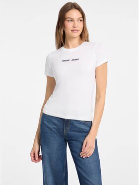 Guess Jeans Guess Jeans T-Shirt 177409 Biały Classic Fit