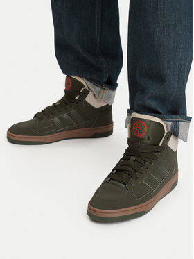 adidas adidas Sneakersy Rapid Court Mid Winterized Shoes KI3908 Zielony