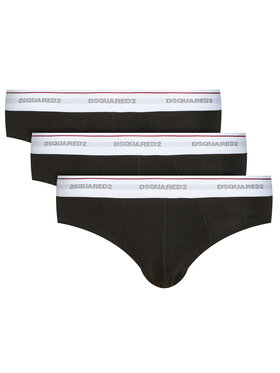 Dsquared2 Underwear Dsquared2 Underwear Komplet 3 par slipów Brief DCX610040 Czarny