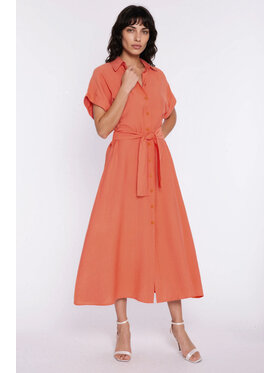 NIFE NIFE Každodenní šaty S294 Oranžová Modern Relaxed Fit