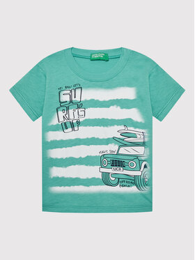United Colors Of Benetton United Colors Of Benetton Tricou 3096G103G Verde Regular Fit