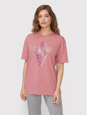 Skechers Skechers Футболка Diamond Magnolia Outline Everybody WTS354 Рожевий Relaxed Fit