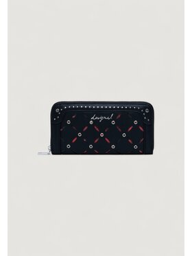 Desigual Desigual Μεγάλο Πορτοφόλι Γυναικείο MONE_YANKEE FIONA BLACK Μαύρο