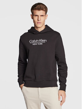 Calvin Klein Calvin Klein Bluza New York Logo K10K110747 Czarny Regular Fit