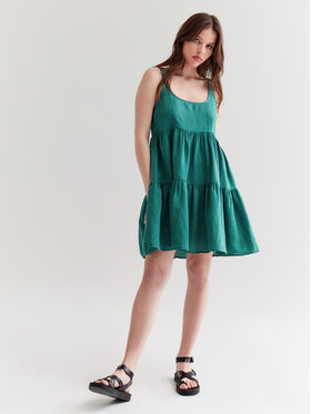 Americanos Americanos Sommerkleid Louisiana Grün Relaxed Fit