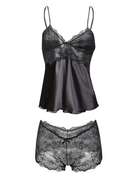 DKaren Lingerie DKaren Lingerie Komplet bielizny Nevada Czarny Classic Fit