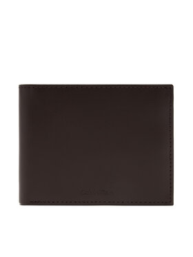 Calvin Klein Calvin Klein Portofel pentru bărbați Ck Premium Trifold 10Cc W/Coin K50K512849 Maro