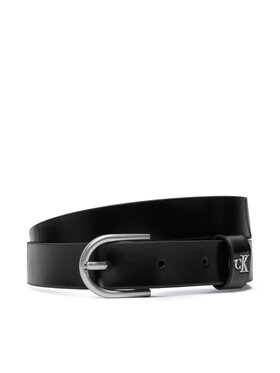 Calvin Klein Calvin Klein Колан Rounded Buckle Ck Loop 25Mm LV04F7107G Черен