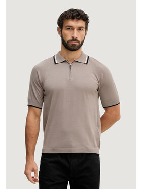 Armani Exchange Armani Exchange Polo KNIT Brązowy Casual Fit
