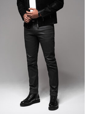 Ombre Ombre Jeansy OM-PADP-0149 Czarny Slim Fit