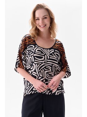 blue shadow blue shadow Bluzka Portines Czarny Regular Fit