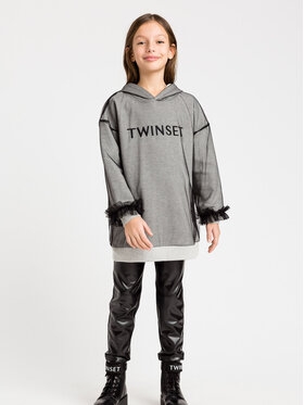 TWINSET TWINSET Bluza 232GJ2205 Szary Regular Fit