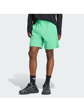 adidas adidas Szorty materiałowe 163192 Zielony Regular Fit