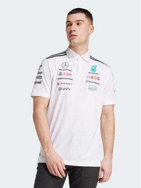 adidas adidas Polo 148073 Biały Regular Fit