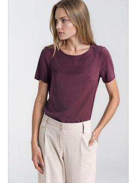 NIFE NIFE Blúzka B242 Fialová Relaxed Fit