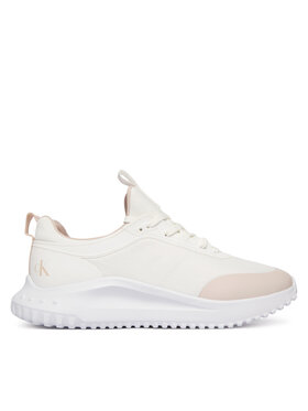 Calvin Klein Jeans Calvin Klein Jeans Sneakersy Eva Runner Laceup Sock Mat Mix YW0YW02064 Biela