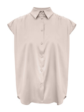 KMX Studio KMX Studio Bluzka 503430001 Beżowy Straight Fit