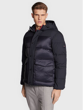 Tommy Hilfiger Tommy Hilfiger Kurtka zimowa MW0MW28723 Granatowy Regular Fit