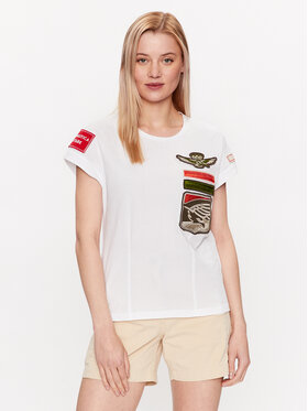 Aeronautica Militare Aeronautica Militare T-Shirt 231TS2060DJ510 Biały Regular Fit