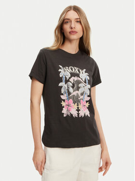 Roxy Roxy T-Shirt ERJZT05911 Šedá Regular Fit