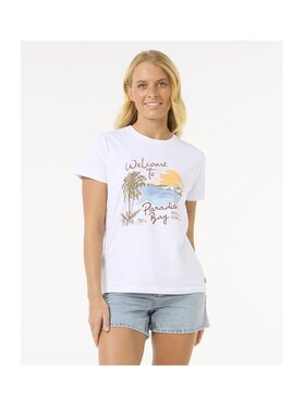 Rip Curl Rip Curl T-Shirt Paradise Bay Standard Tee Biały Standard Fit