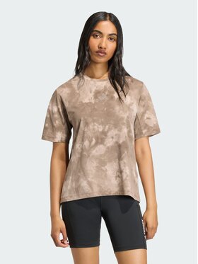 adidas adidas Koszulka techniczna Terrex Multi Spray Dye Tee Brązowy Regular Fit
