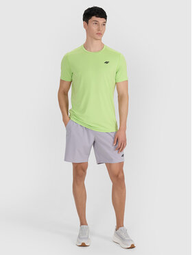 4F 4F Koszulka techniczna MULTI ACTIVE Zielony jasny Regular Fit