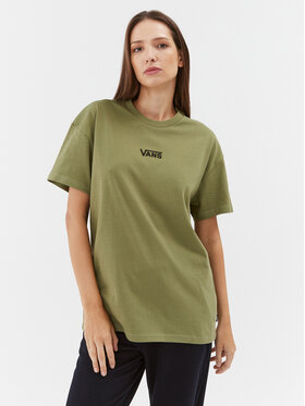 Vans Vans Póló Flying V Oversized VN0A7YUT Zöld Regular Fit